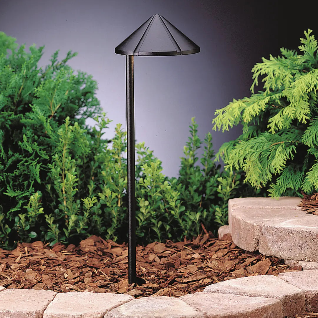 12V Side Mount Landscape Path Light Textured Black