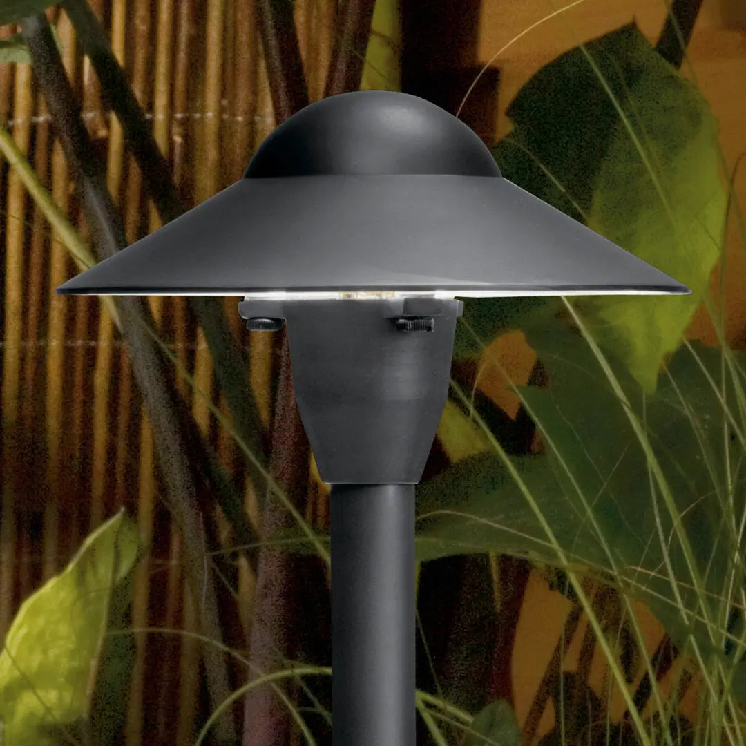 12V 6" Dome Landscape Path Light Textured Black