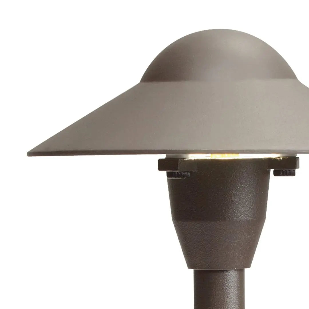 6" Dome Path Light, Textured Architectural Bronze