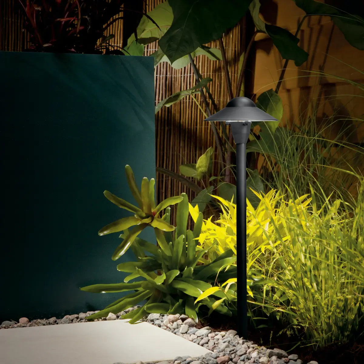 12V 6" Dome Landscape Path Light Textured Black