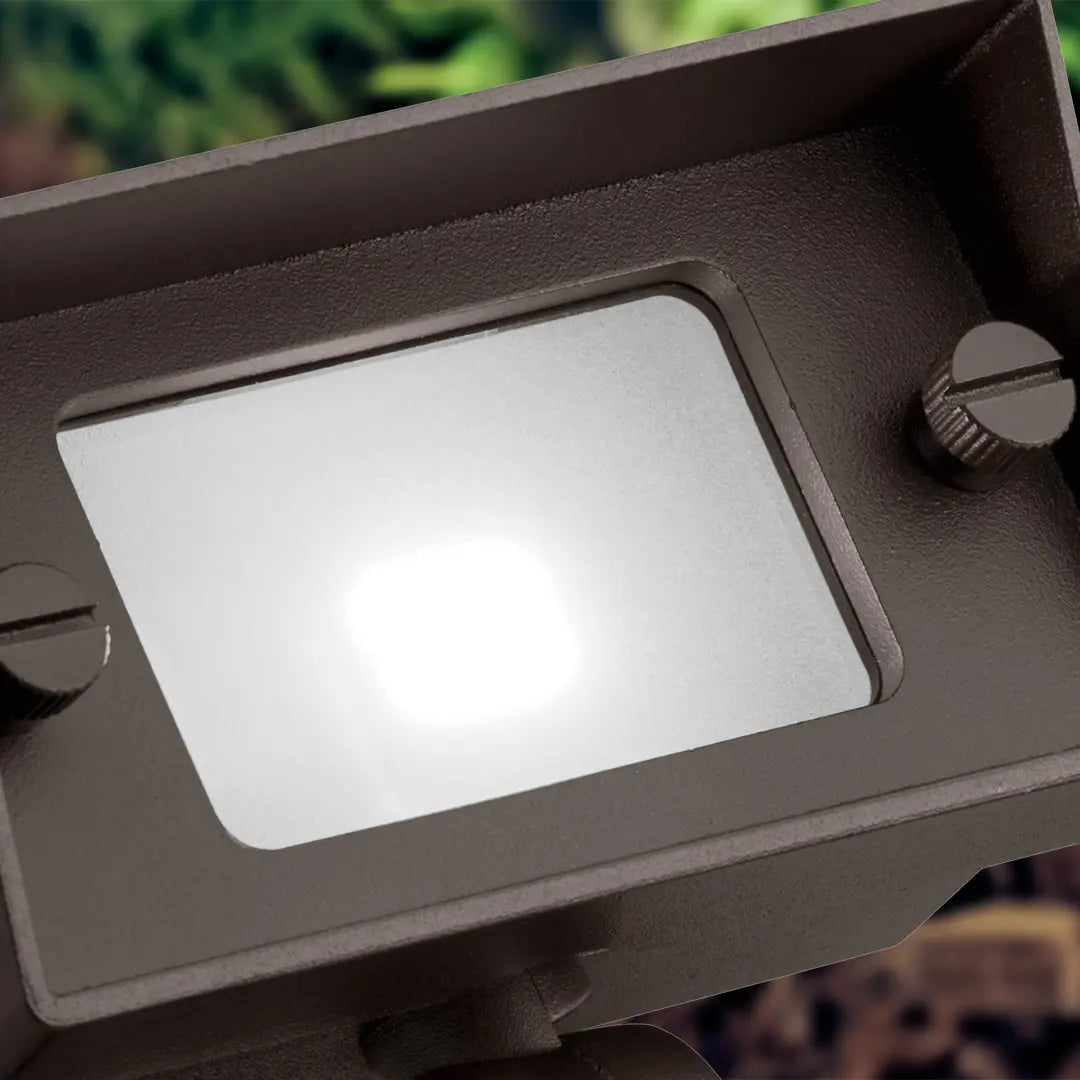 LED Landscape Flood Light Brass