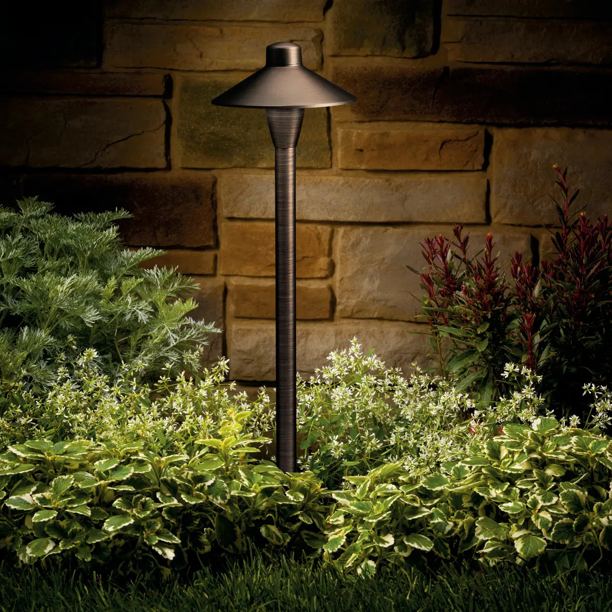 12V 6.75" Landscape Path Light Centennial Brass