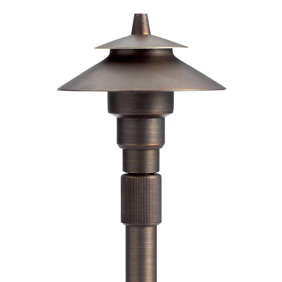 12V  Small Adjustable Height Path Light Centennial Brass