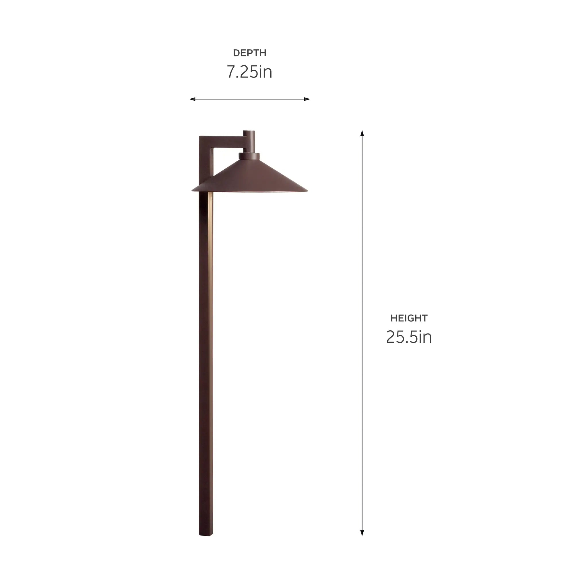 4.3W 294 Lumens LED Ripley Path Light 2700K Centennial Brass