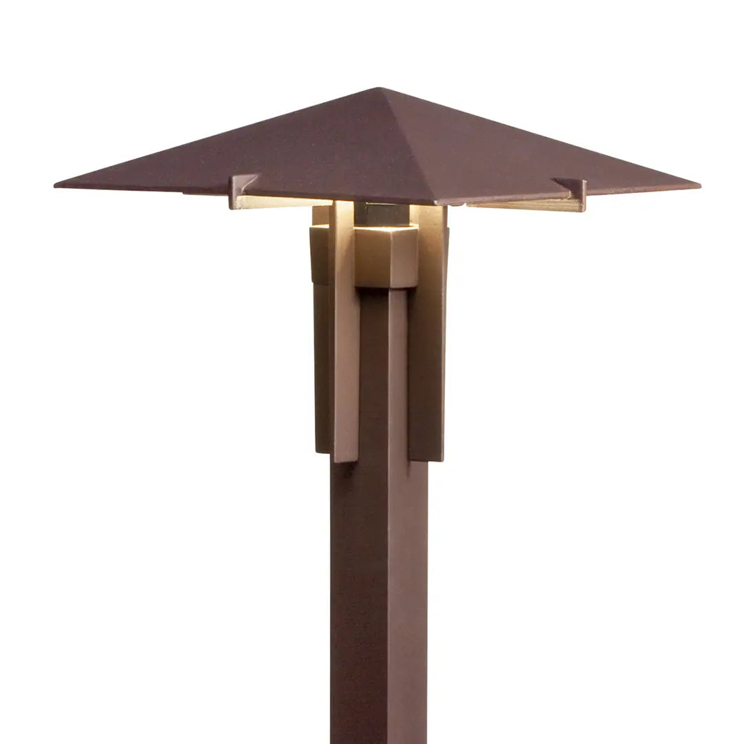 2W 160 Lumens LED Forged Path Light 3000K Textured Architectural Bronze