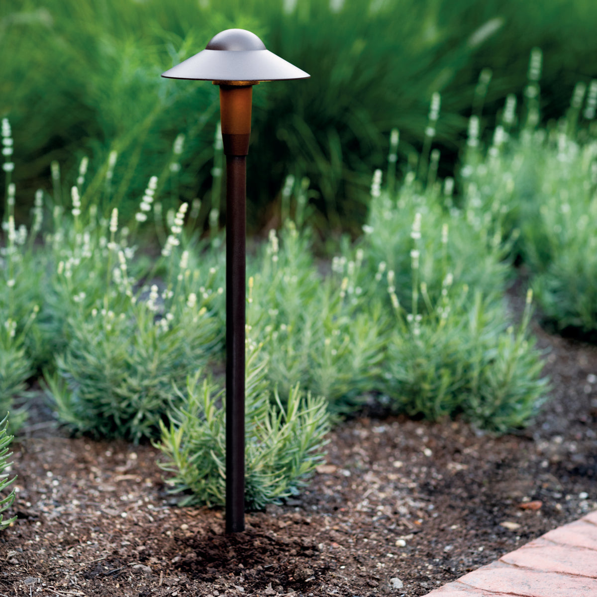 12V 3W 250 Lumens CBR LED Integrated Path Light 2700K Textured Architectural Bronze