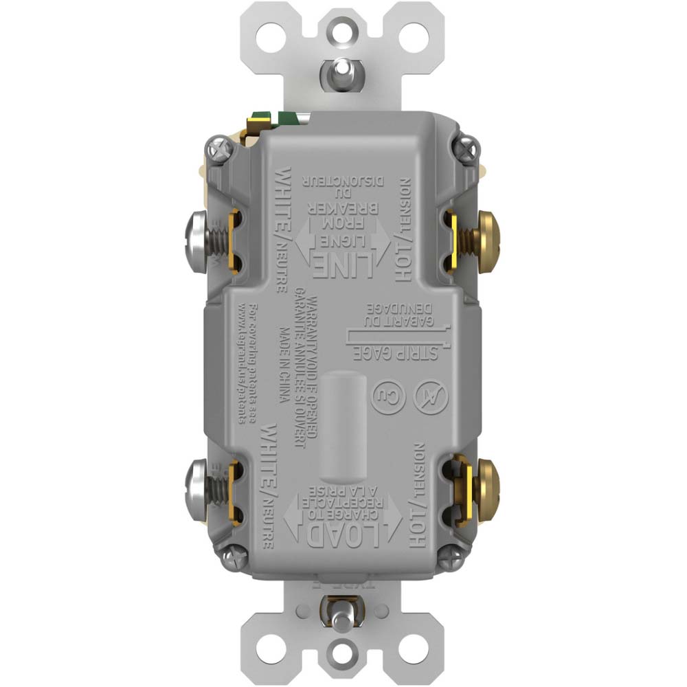 radiant Tamper-Resistant 15A Self-Test GFCI Receptacles, USB Type A/C, Ivory - Bees Lighting