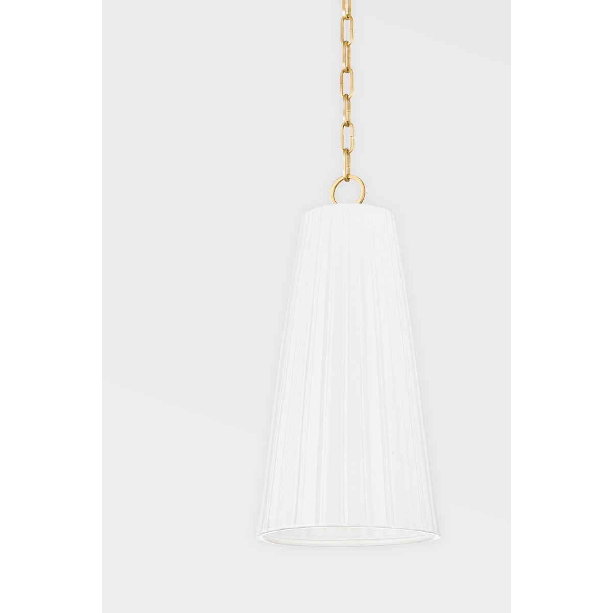 Treman 10 in. Pendant Light White Finish - Bees Lighting