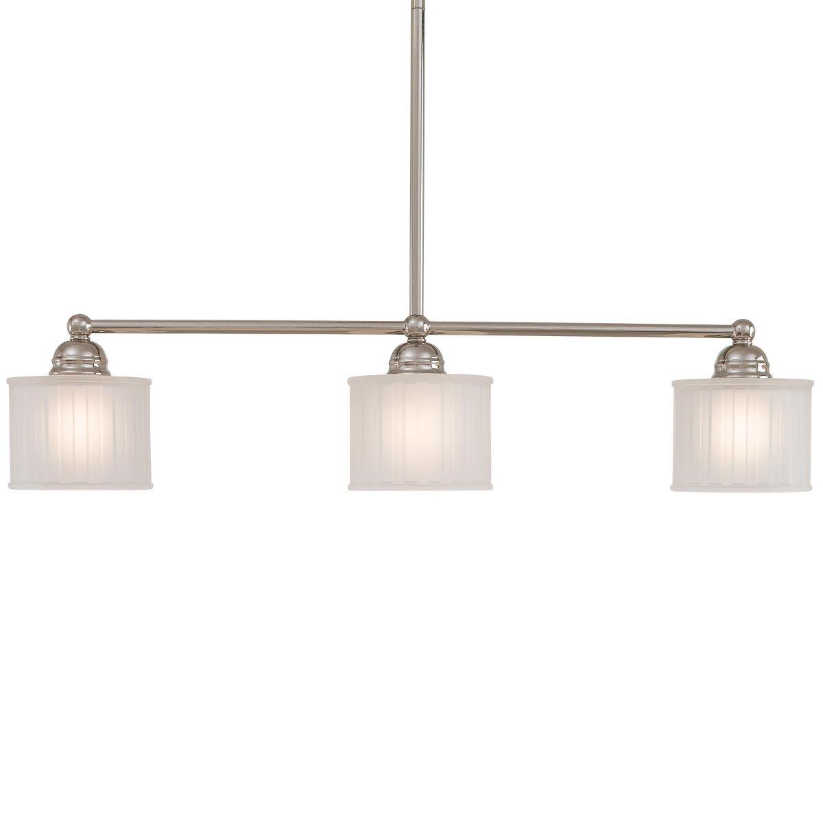 1730 Series 32 in. 3 Lights Pendant Light Polished Nickel Finish - Bees Lighting