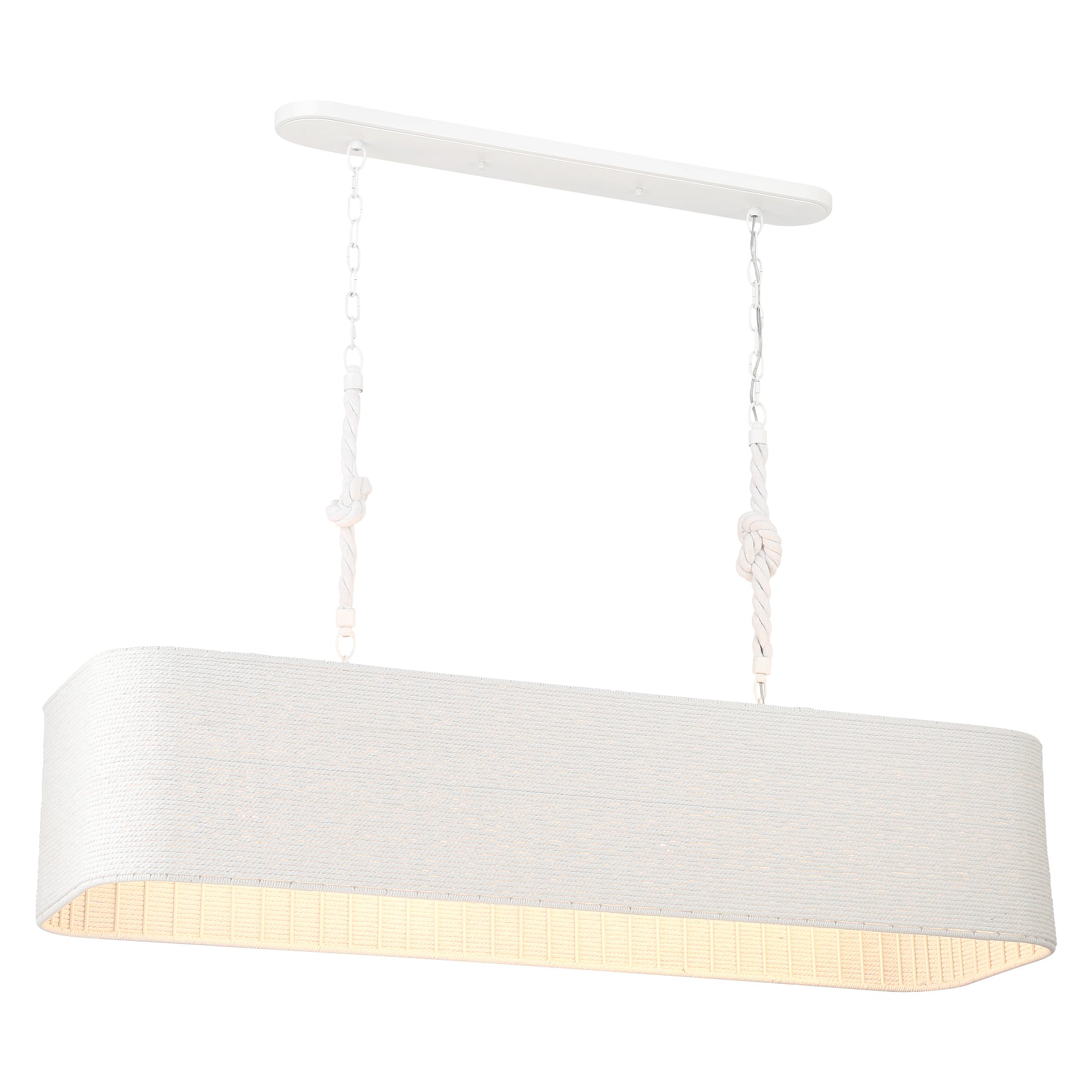 Lodelle 48" 4 Lights Island Light White Finish - Bees Lighting