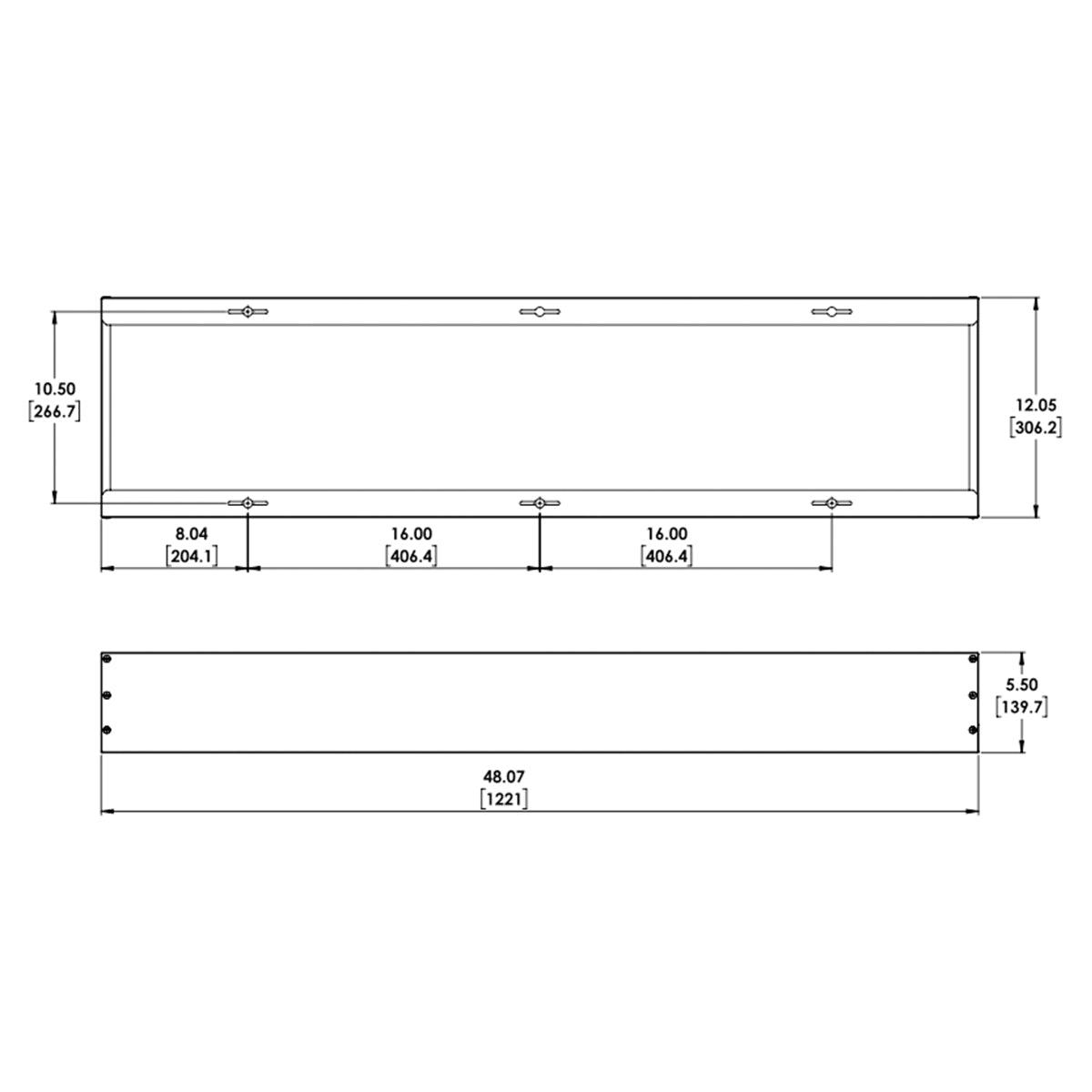 Multi-Use Surface Mount Kit 1x4, Shallow Depth, Powder Coat After Fabrication - Bees Lighting