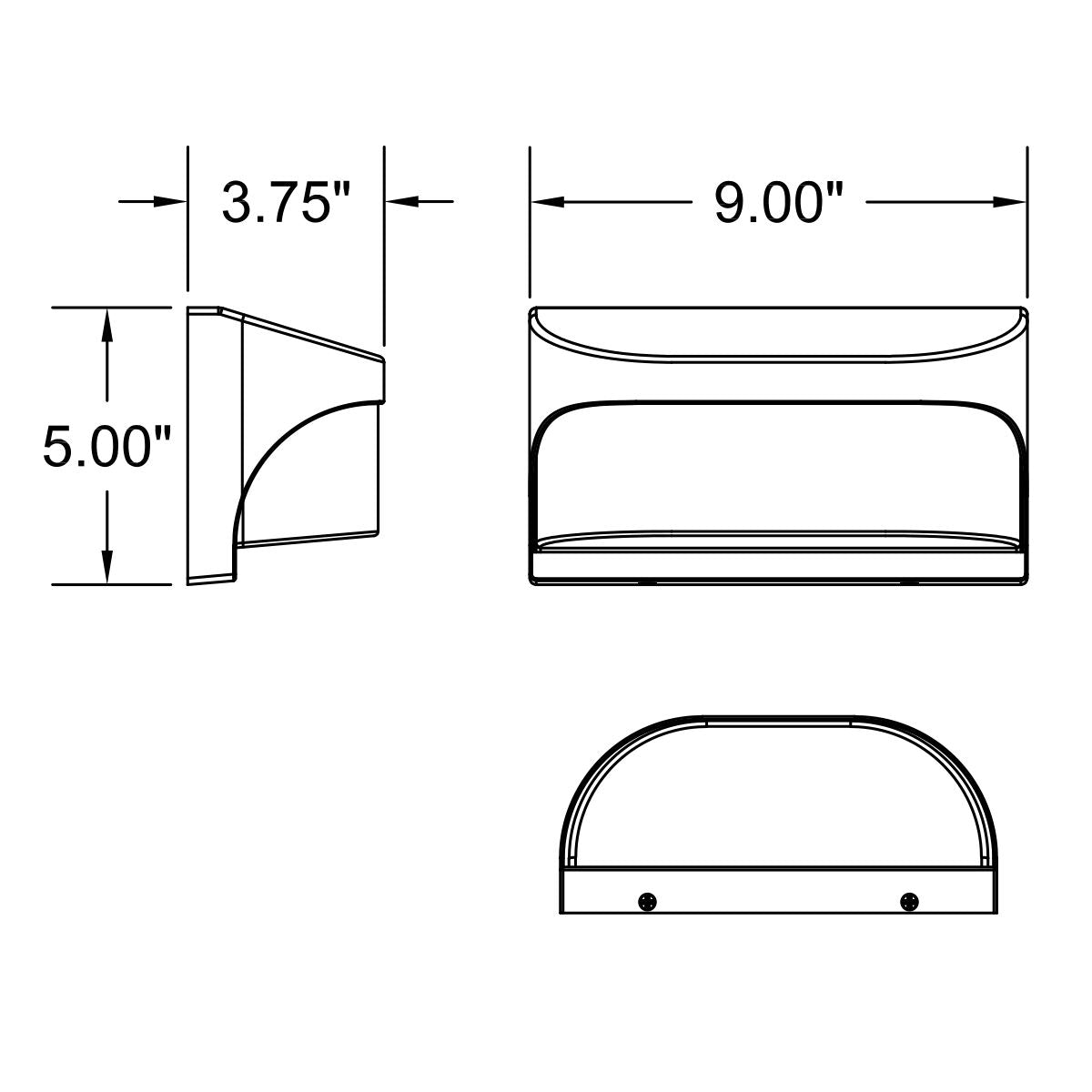 Laguna 9 in. LED Outdoor Wall Sconce White Finish - Bees Lighting