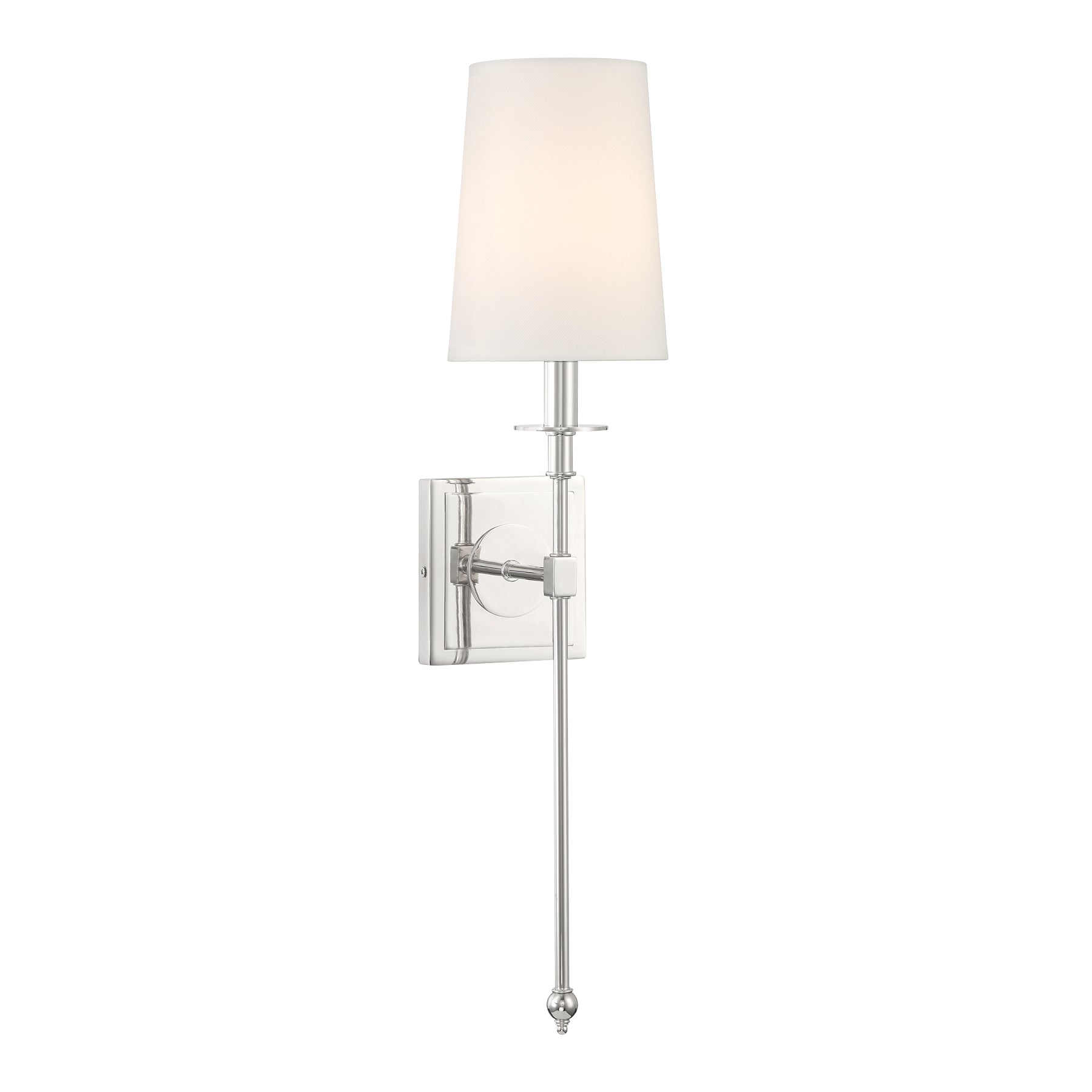 Calera 23" 1 Light Wall Sconce Polished Nickel Finish