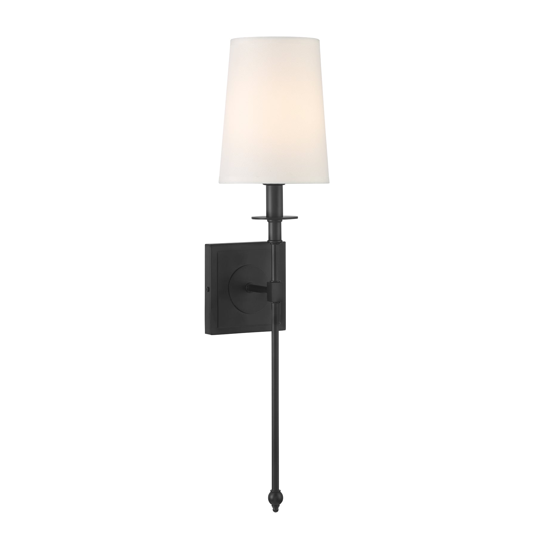 Calera 23" 1 Light Wall Sconce Black Finish