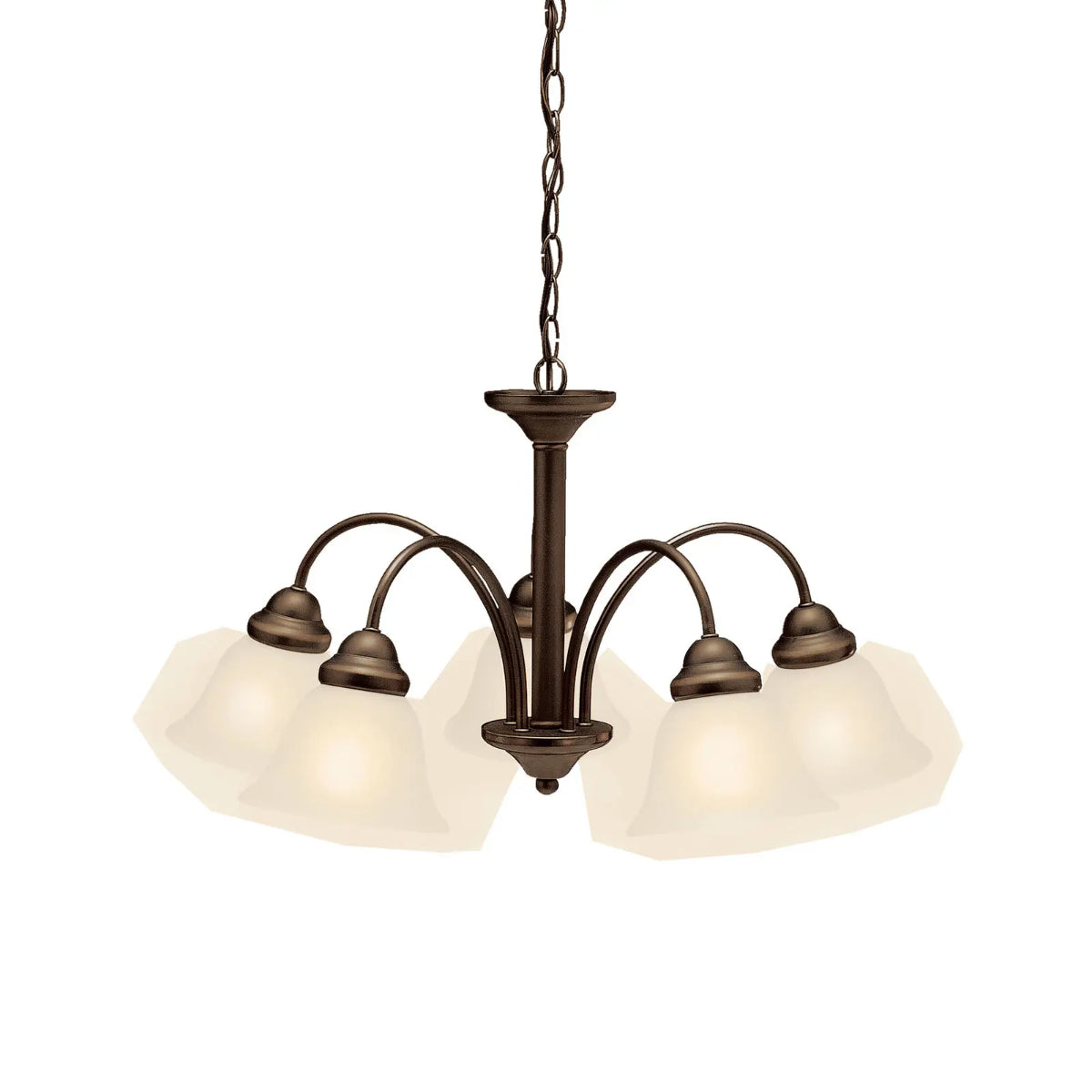 Wynberg 25" 5-Light Chandelier, Olde Bronze Finish - Bees Lighting