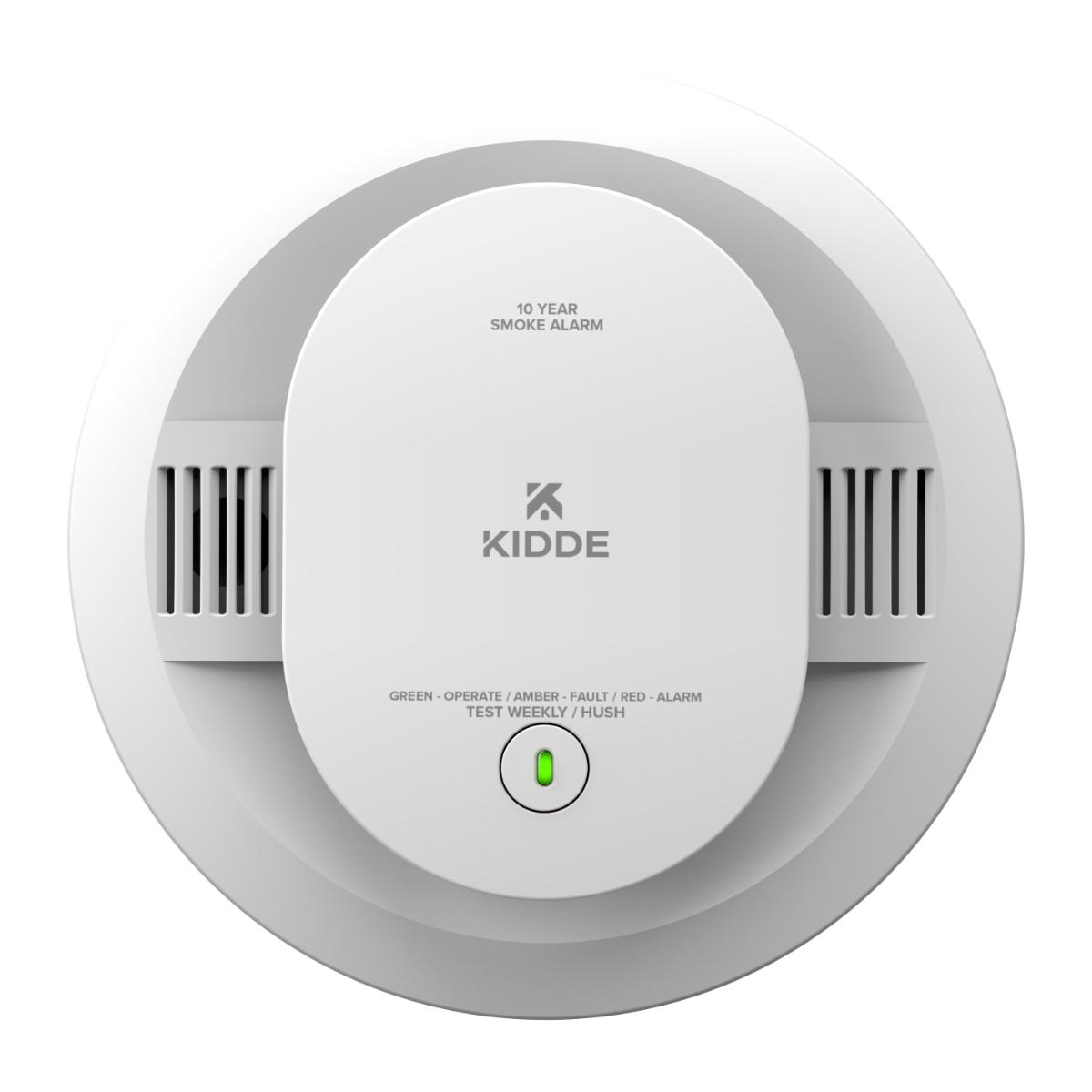 Detect Hardwired+10-Year Battery Backup Smoke Detector, Voice Alerts