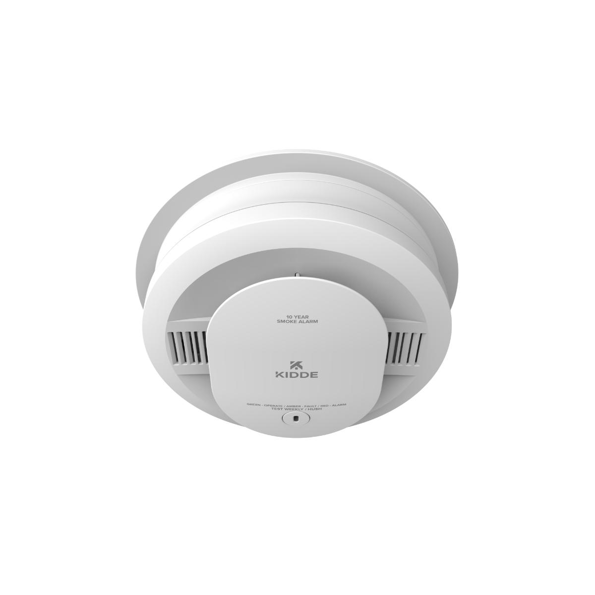 Detect Hardwired+10-Year Battery Backup Smoke Detector, Voice Alerts