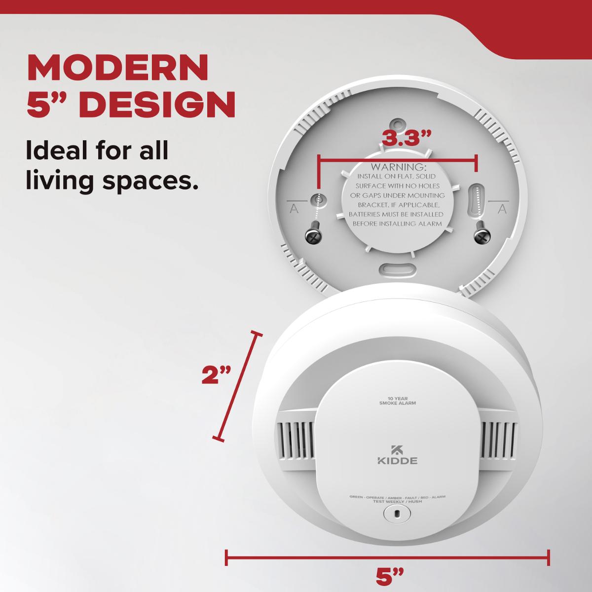 Detect 10-Year Battery Powered Smoke Detector