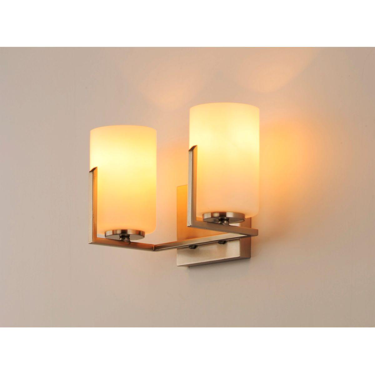 Dart 13 in. 2 Lights Vanity Light Satin Nickel Finish - Bees Lighting