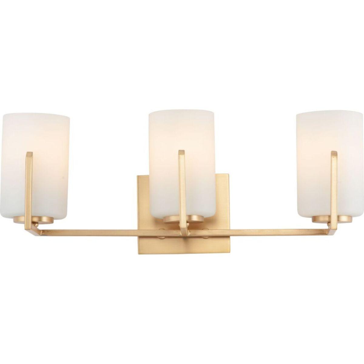 Dart 21 in. 3 Lights Vanity Light Satin Brass Finish - Bees Lighting