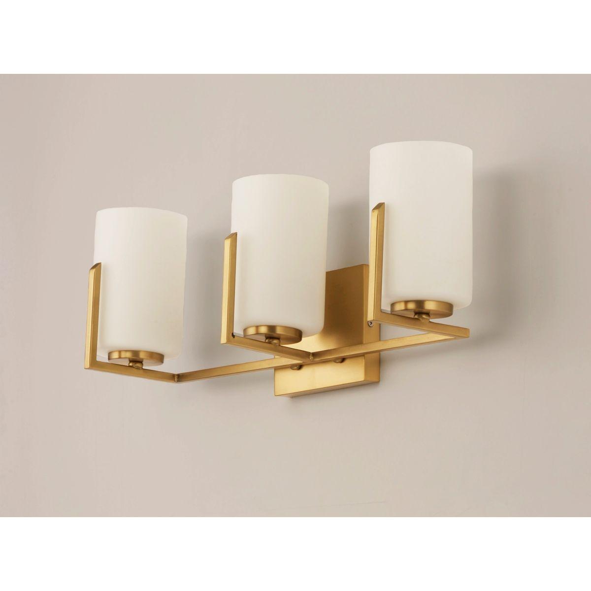 Dart 21 in. 3 Lights Vanity Light Satin Brass Finish - Bees Lighting