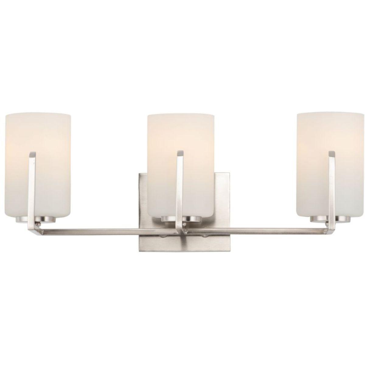 Dart 21 in. 3 Lights Vanity Light Satin Nickel Finish - Bees Lighting