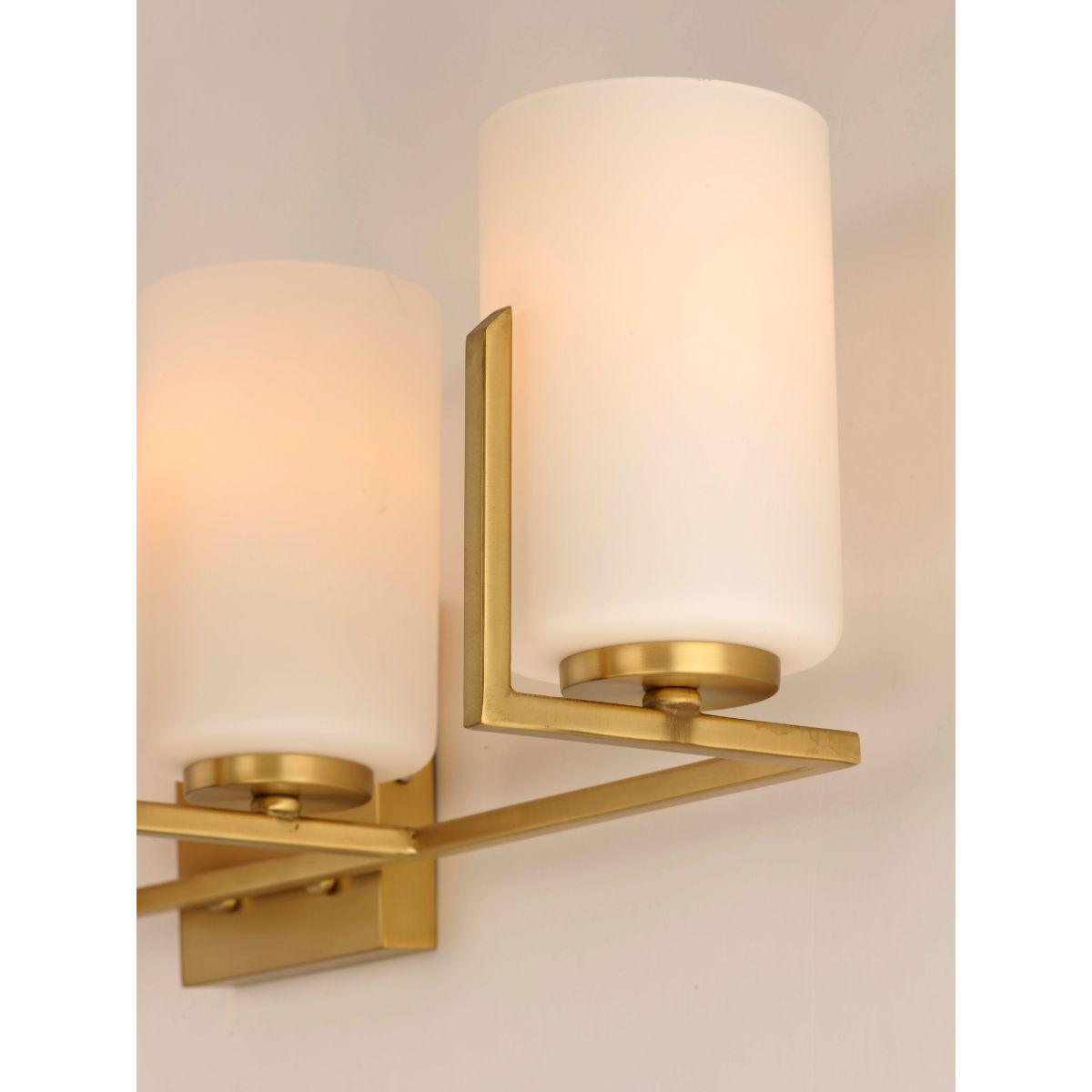 Dart 30 in. 4 Lights Vanity Light Satin Brass Finish - Bees Lighting