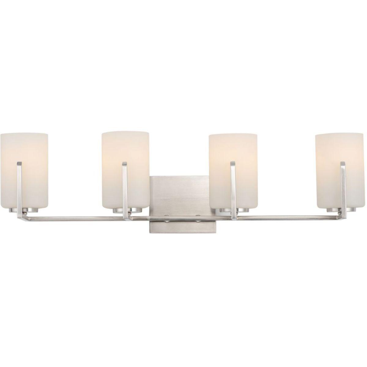 Dart 30 in. 4 Lights Vanity Light Satin Nickel Finish - Bees Lighting