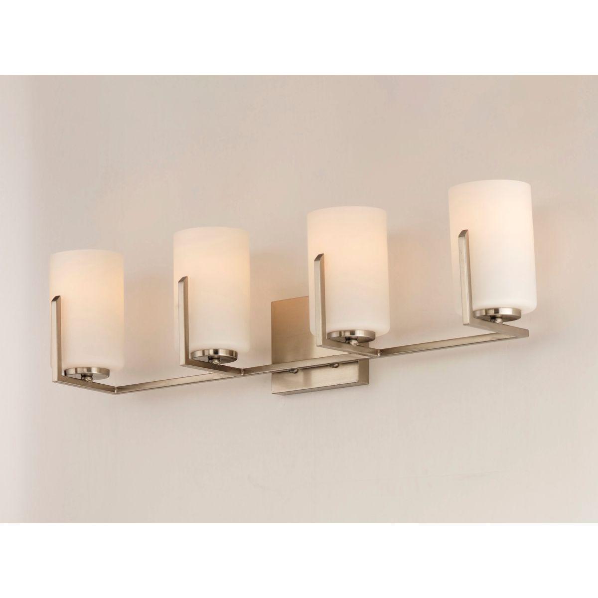 Dart 30 in. 4 Lights Vanity Light Satin Nickel Finish - Bees Lighting