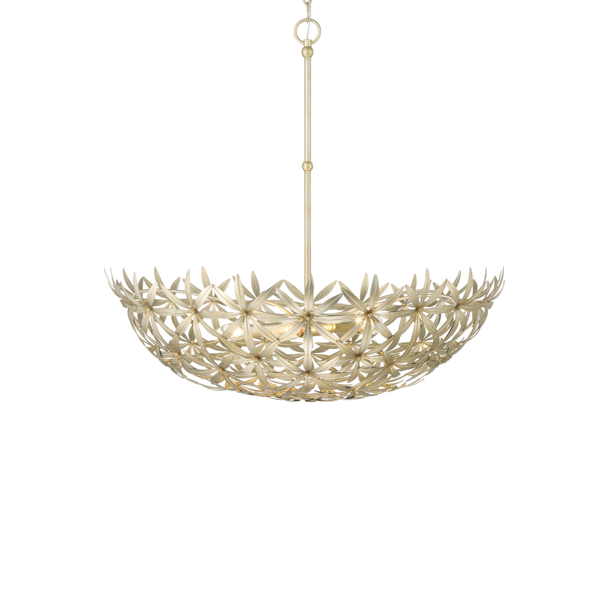 Flower Child 30" 5 Lights Pendant Light Gold Finish