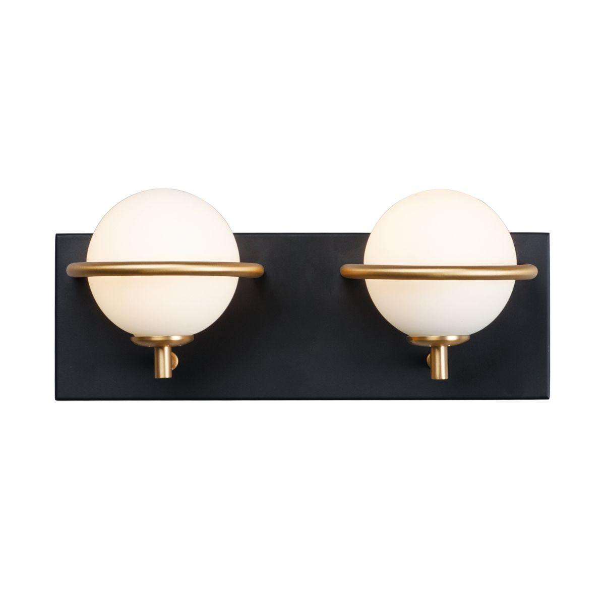 Revolve 13 in. 2 Lights LED Vanity Light Gold Finish - Bees Lighting