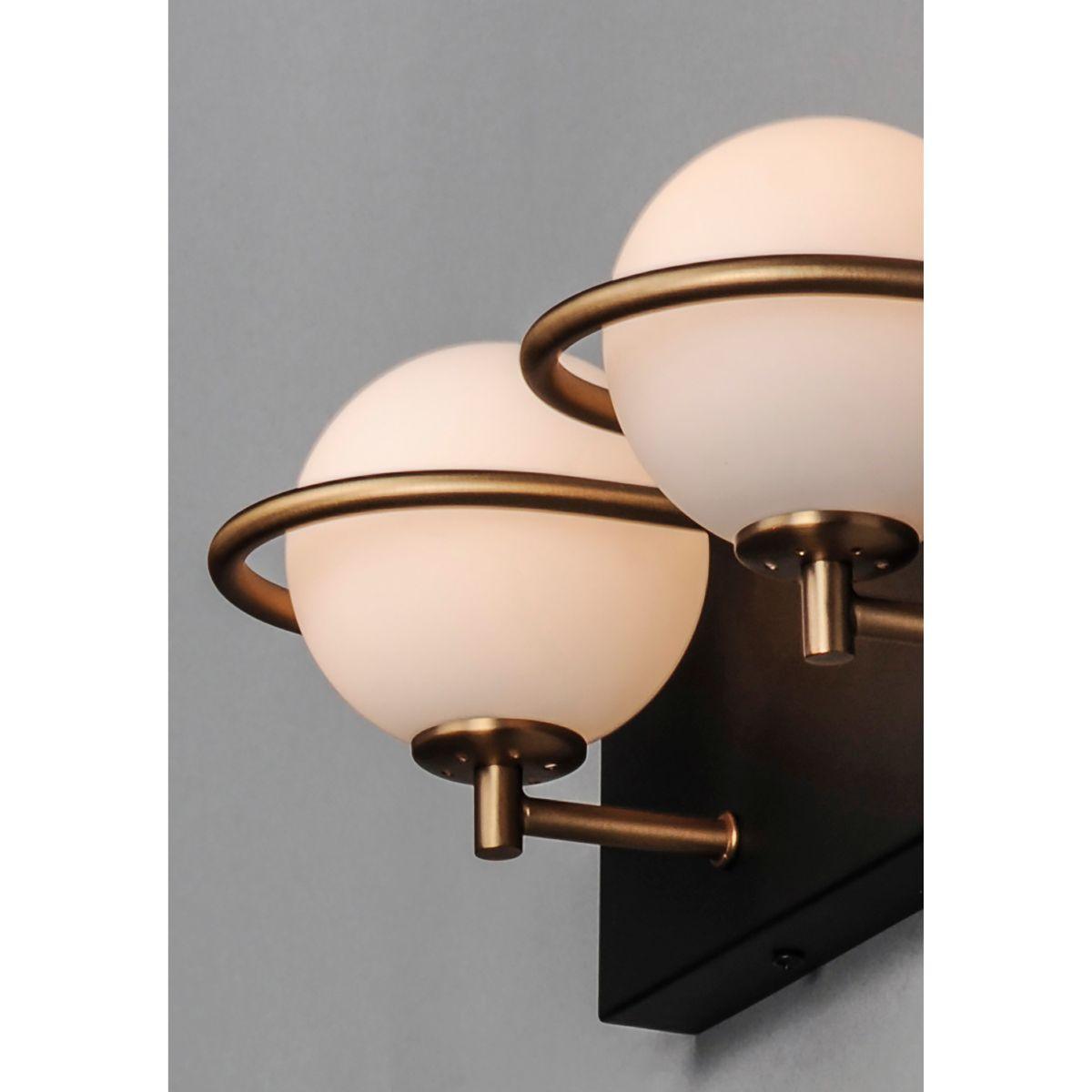 Revolve 13 in. 2 Lights LED Vanity Light Gold Finish - Bees Lighting