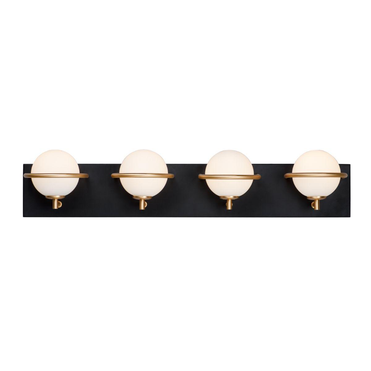 Revolve 27 in. 4 Lights LED Vanity Light Gold Finish - Bees Lighting