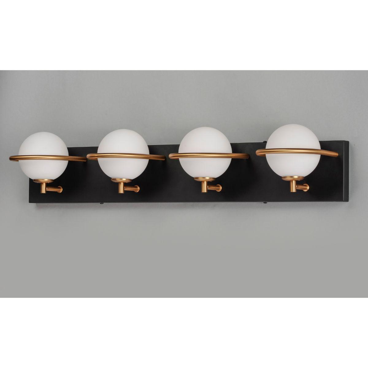 Revolve 27 in. 4 Lights LED Vanity Light Gold Finish - Bees Lighting