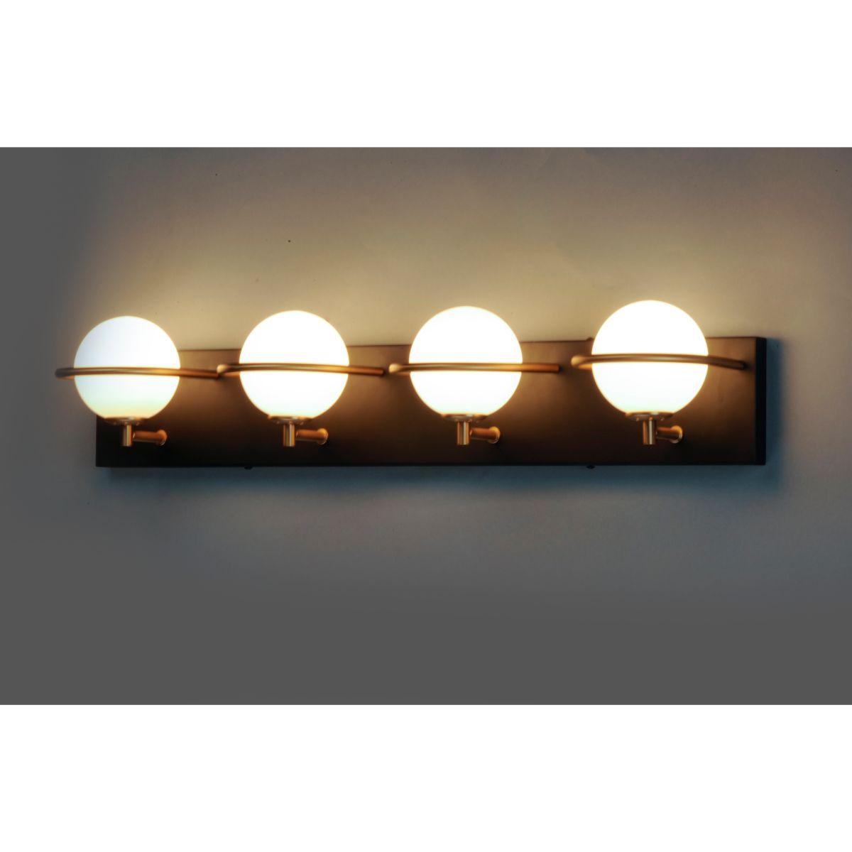 Revolve 27 in. 4 Lights LED Vanity Light Gold Finish - Bees Lighting