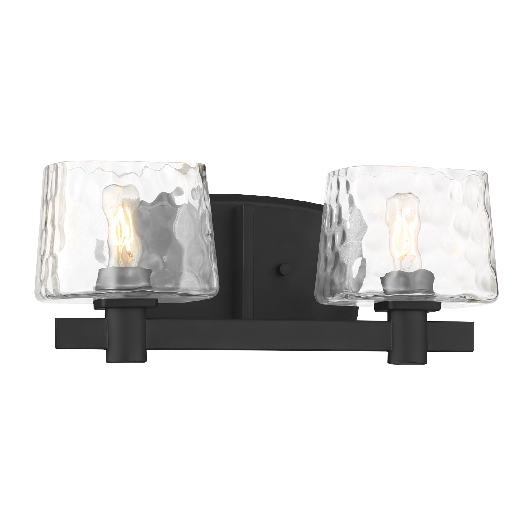 Drysdale 15" 2 Lights Vanity Light Black Finish - Bees Lighting