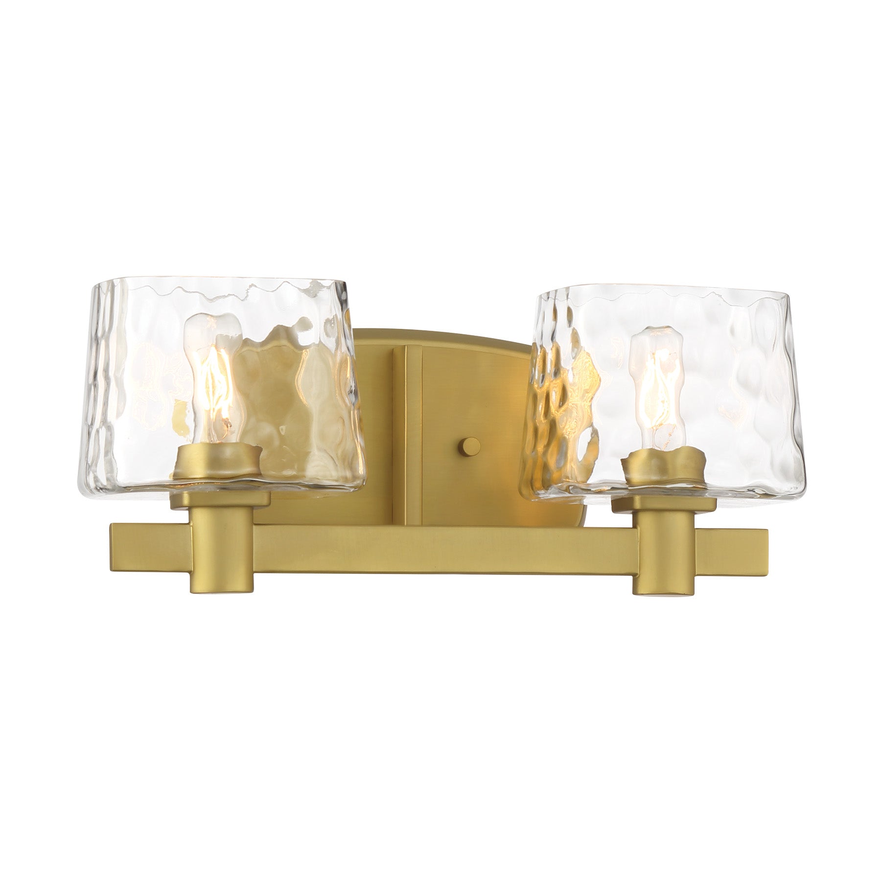 Drysdale 15" 2 Lights Vanity Light Brass Finish - Bees Lighting