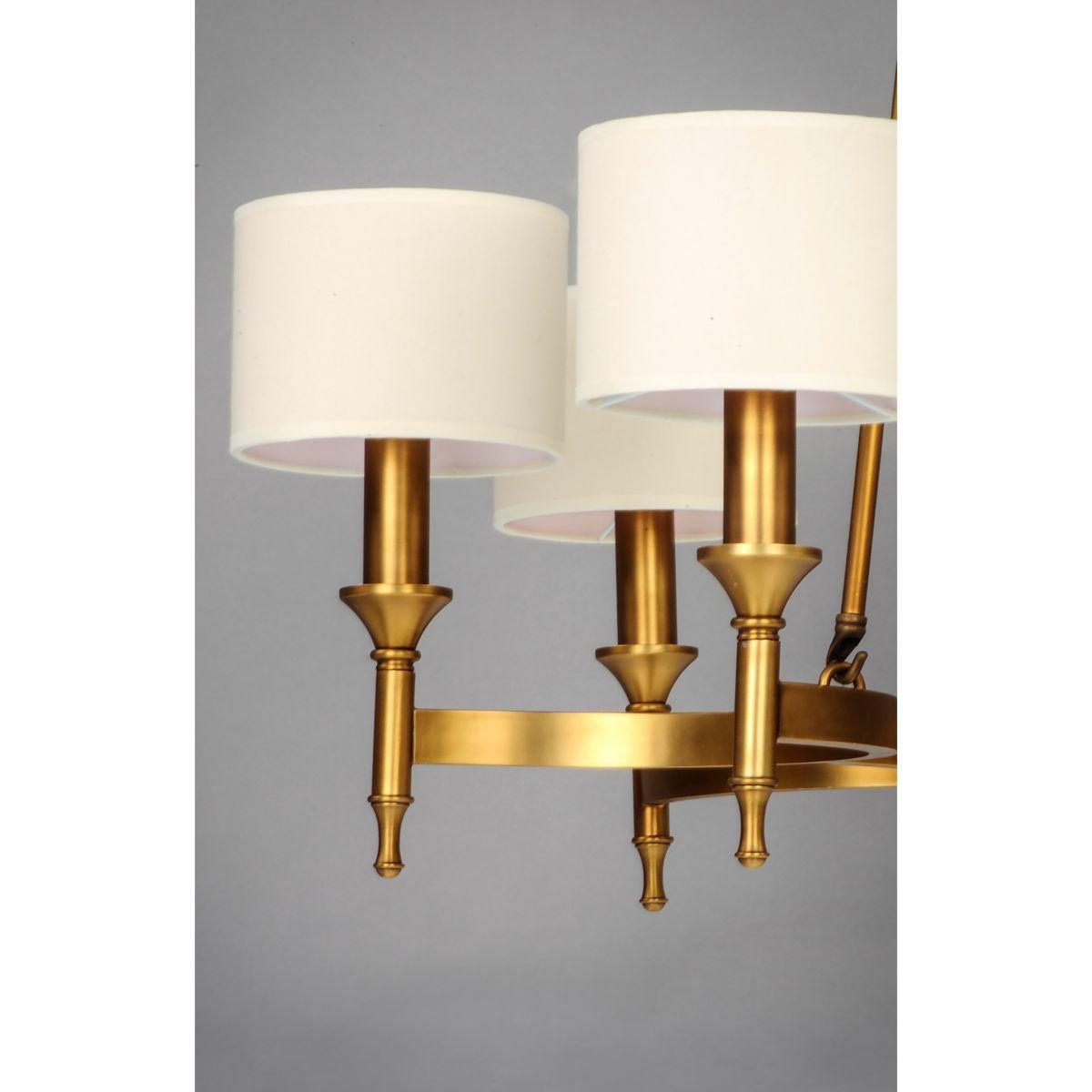 Fairmont 32 In. 6 Lights Chandelier Brass Finish - Bees Lighting