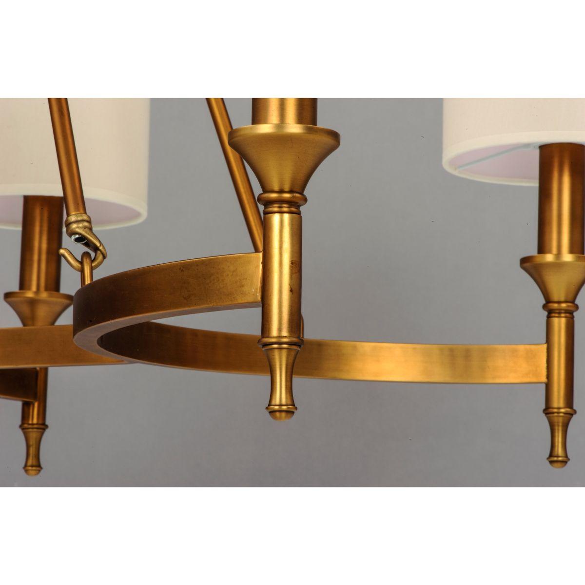 Fairmont 32 In. 6 Lights Chandelier Brass Finish - Bees Lighting