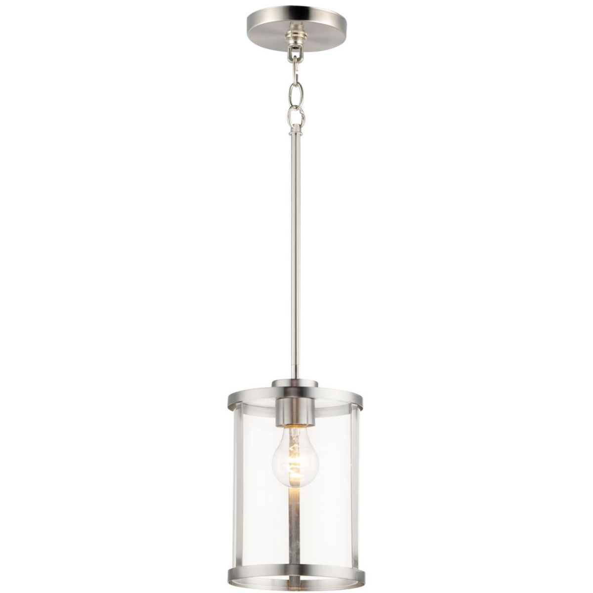 Sentinel 7 in. Pendant Light Satin Nickel Finish