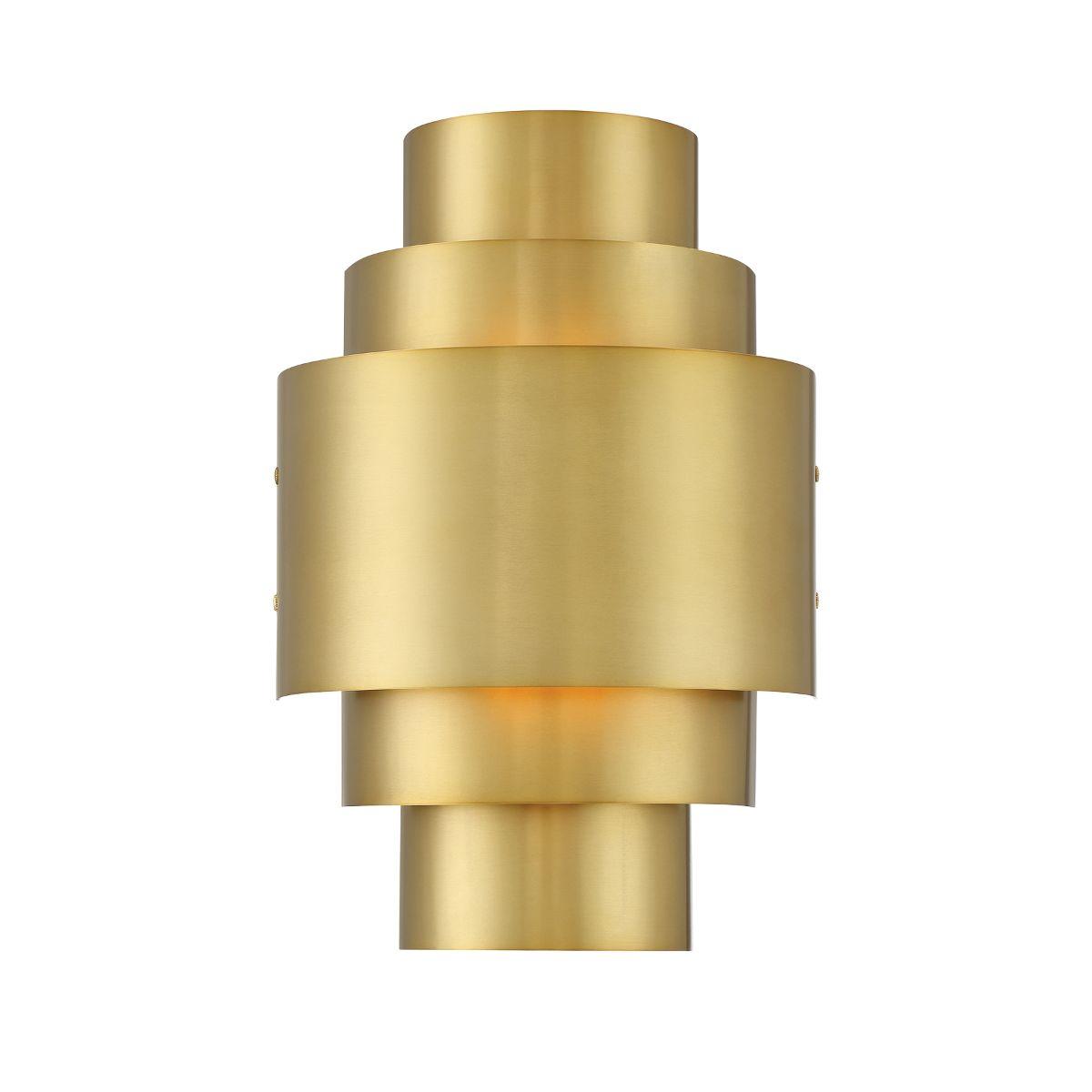 Spyglass Terrace 15 In. 2 Lights Wall Light Brass Finish - Bees Lighting