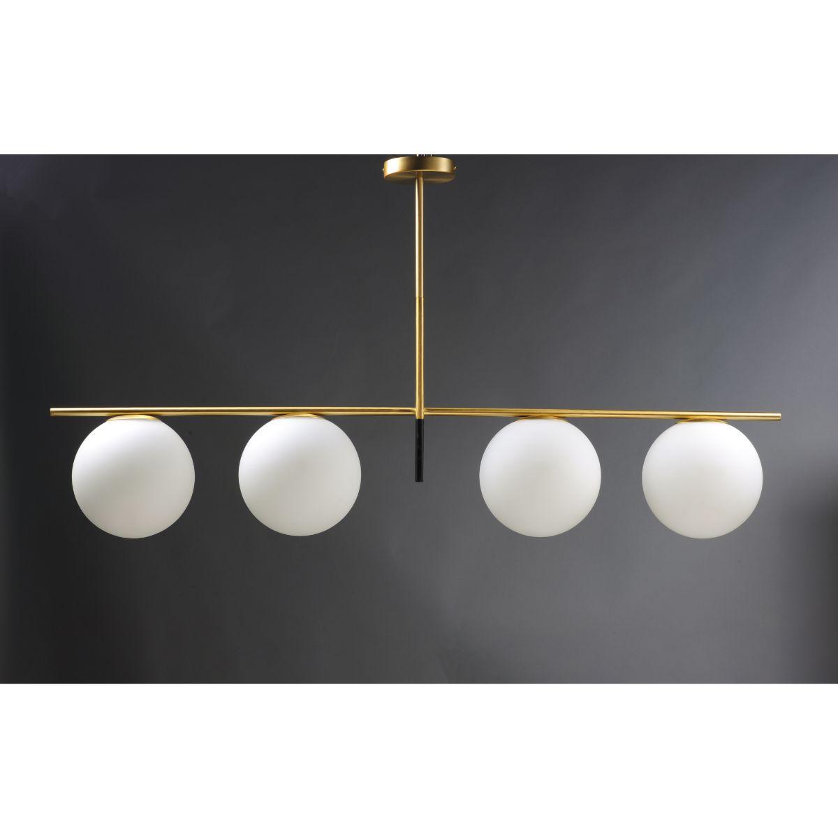 Vesper 48 in. 4 Lights Pendant Light Satin Brass Finish - Bees Lighting