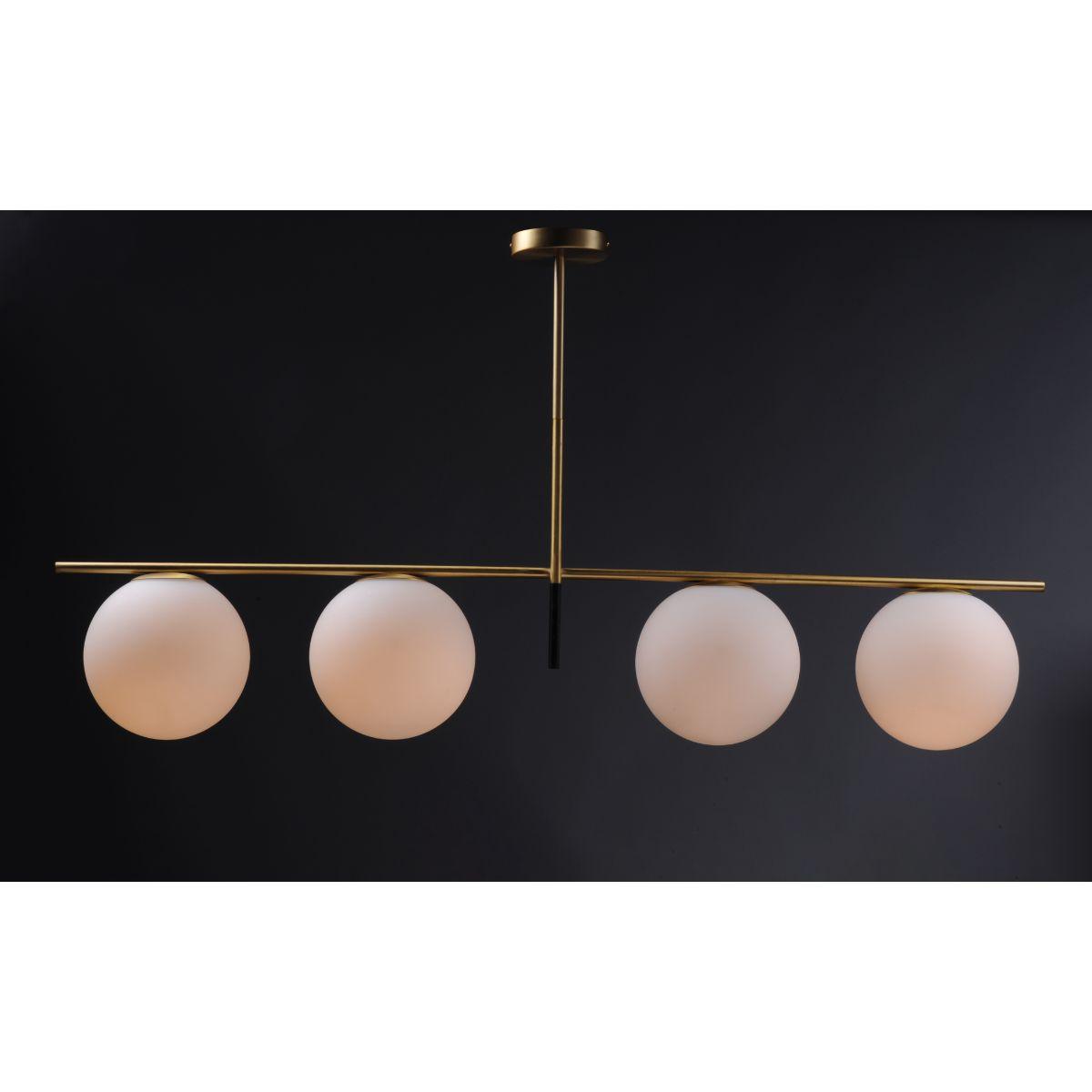 Vesper 48 in. 4 Lights Pendant Light Satin Brass Finish - Bees Lighting