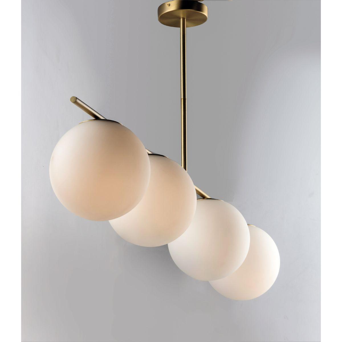 Vesper 48 in. 4 Lights Pendant Light Satin Brass Finish - Bees Lighting