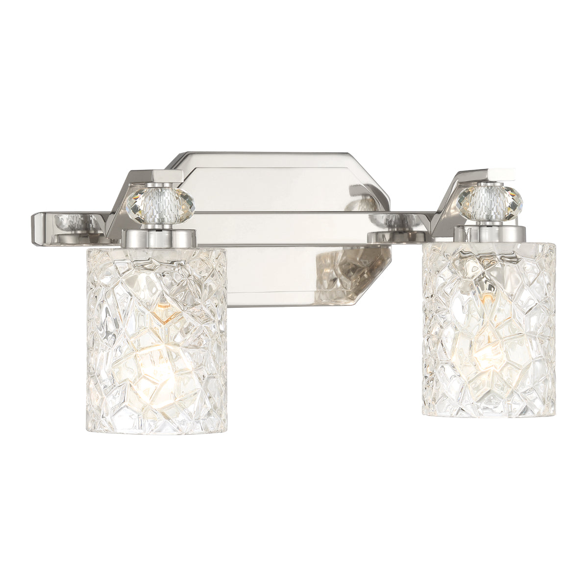 Crystal Kay Bathroom Light Chrome Finish