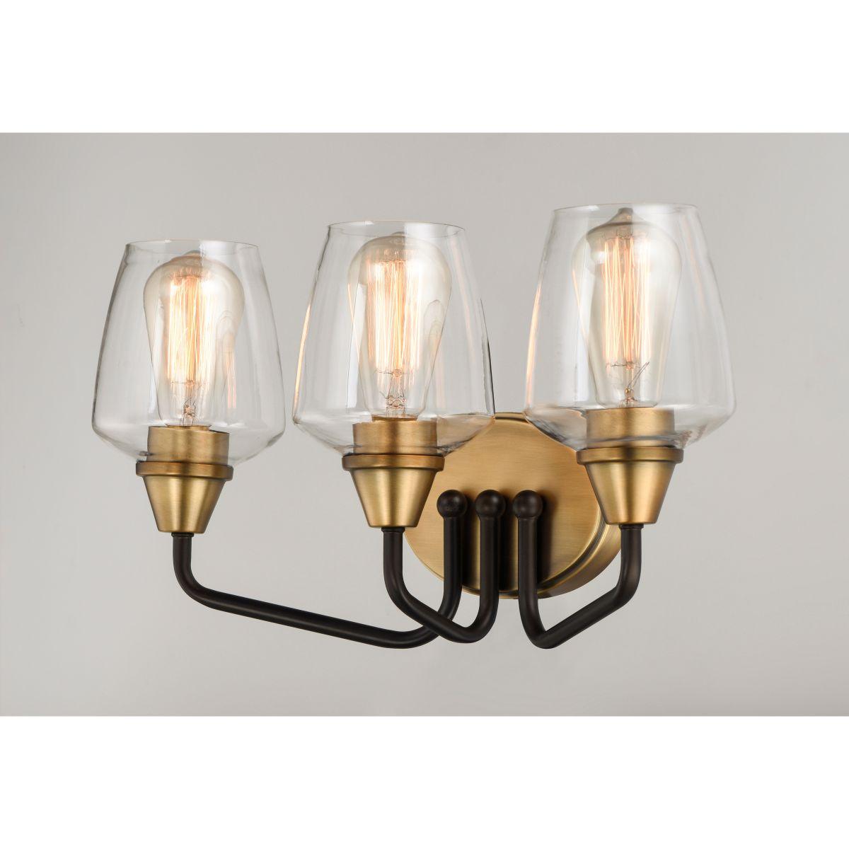 Goblet 18 in. 3 Lights Vanity Light Bronze Finish - Bees Lighting