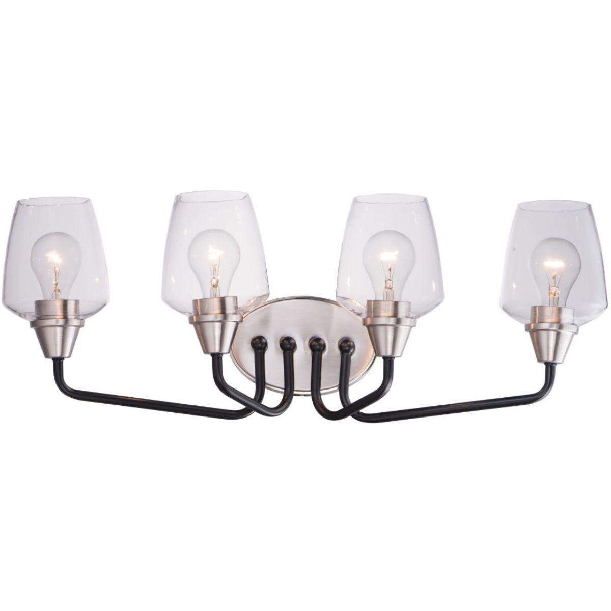 Goblet 26 in. 4 Lights Vanity Light -Nickel Finish - Bees Lighting