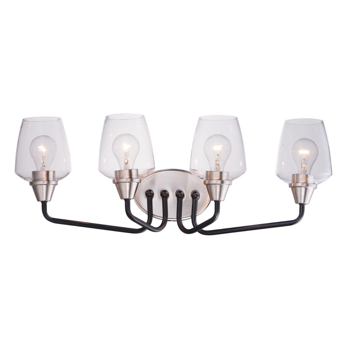 Goblet 26 in. 4 Lights Vanity Light -Nickel Finish - Bees Lighting