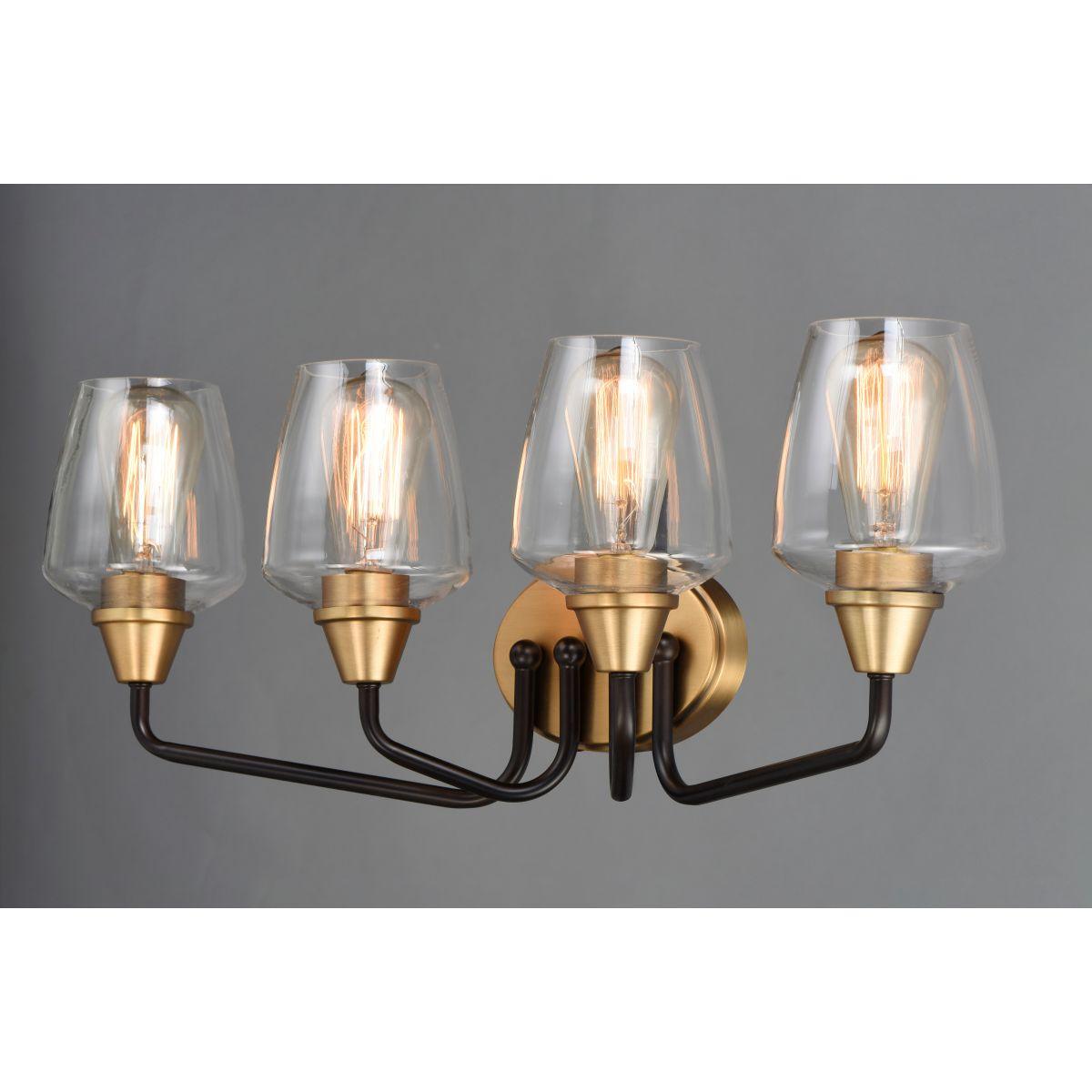 Goblet 26 in. 4 Lights Vanity Light Bronze Finish - Bees Lighting