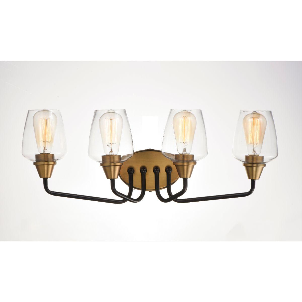 Goblet 26 in. 4 Lights Vanity Light Bronze Finish - Bees Lighting